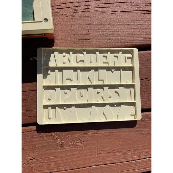 Vintage 1972 Fisher Price School Days Portable Original Play Desk Chalk Board - Picture 2 of 7